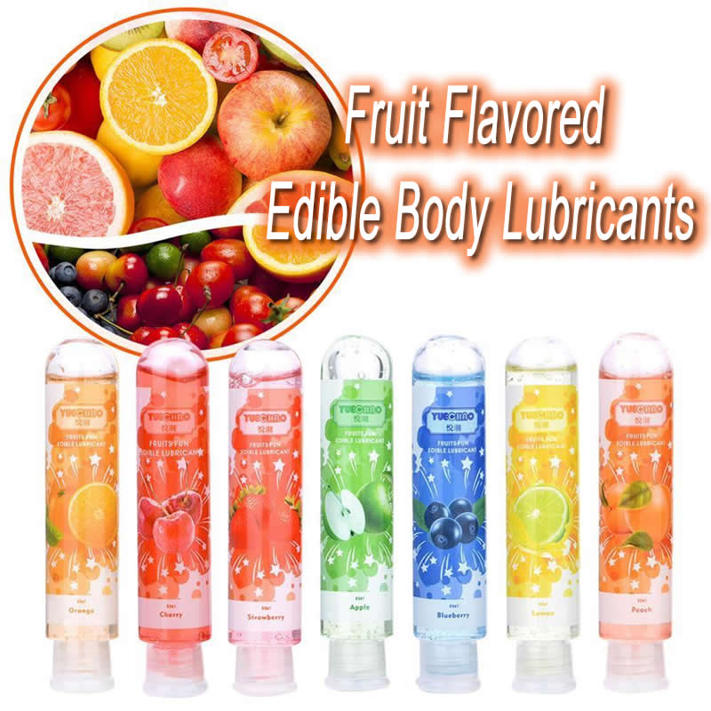 Fruit Flavor Edible Water Based Oral Enhancement Body Lubricant Lube Gel Strawberry 80ml
