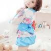 Japanese Kimono Cuties Dress (Blue and White)